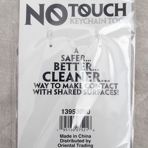 NIP No Touch Keychain Tool Black Metal - Picture 4 of 4